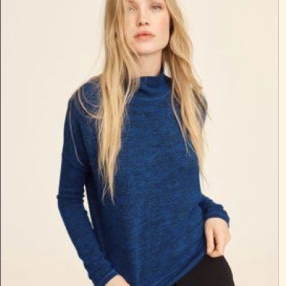 Rag & Bone JANE Slim Turtleneck in Blue Paradise